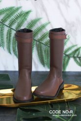 CBS000032 Deep Brown Two Tone Riding Boots