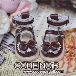 CYS000067 Brown Ribbon Lolita Shoes (YO SD)