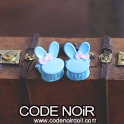 CAC000113 Blue Rabbit Hair Clips (Free Size)