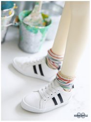 [Pre-Order] Two lines sneakers (White)