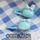 CAC000101 Blue Rabbit Hair Clips (Free Size)