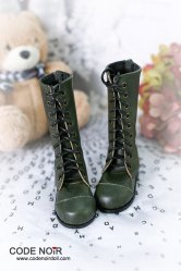 CLS000144 Forest Green Leather Boots