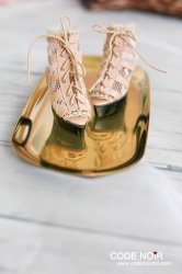 CMS000079 Nude Lace Caged Heels