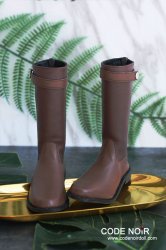 CBS000032 Deep Brown Two Tone Riding Boots