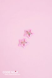 CAC000036 Pink Star Hair Clips (Free Size)