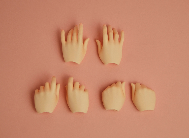 [Outer Body Part] Hand Parts Three Pair Set Whitey (Blushed)